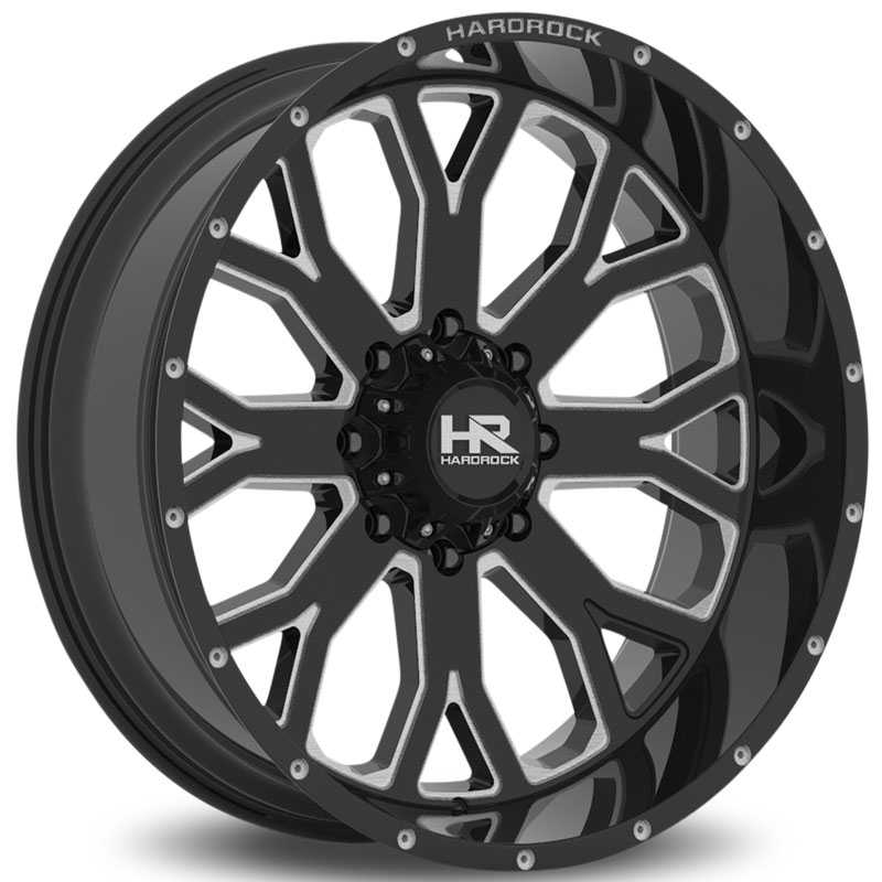 Hardrock Offroad H504 Slammer Xposed  Wheels Gloss Black Milled