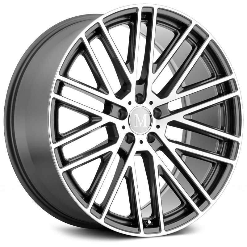 19x9.5 Mandrus Masche Gloss Gunmetal w/ Mirror Cut Face MID