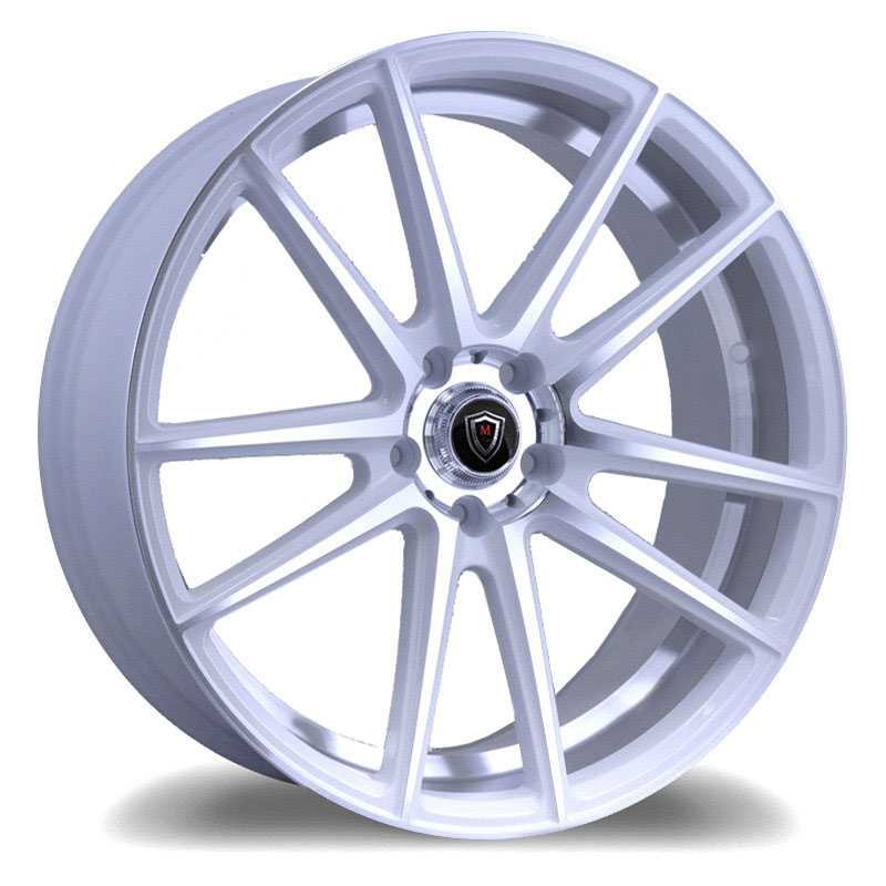 Marquee Luxury Marquee M3197  Wheels Gloss White w/ Machined Face & Lip