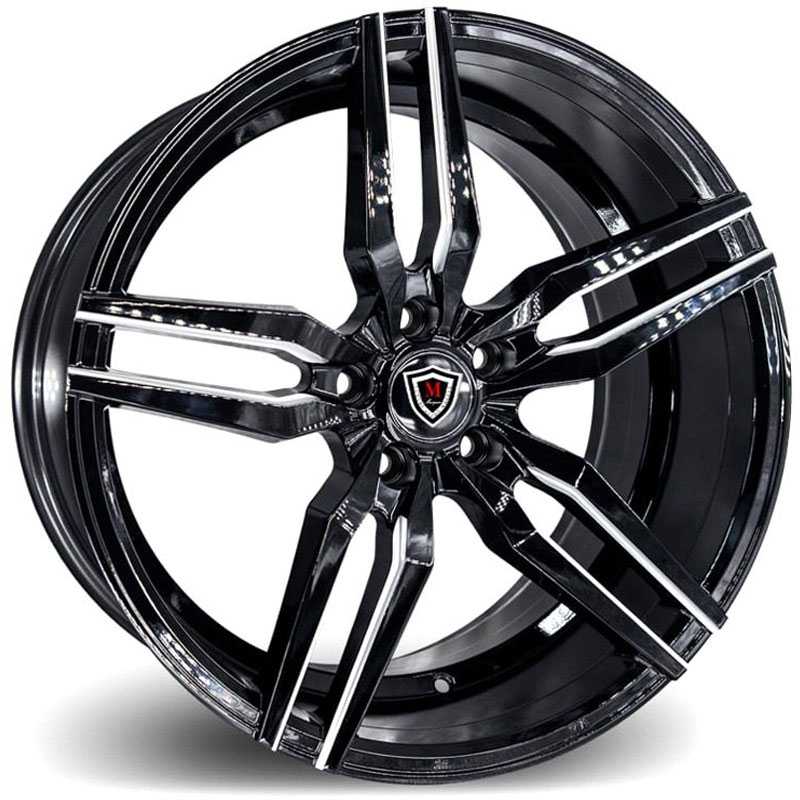 19x9.5 Marquee Luxury M3216J Gloss Black Milled HPO