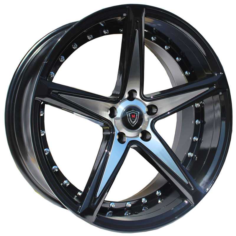 20x10.5 Marquee Luxury M3248 Gloss Black Machined MID