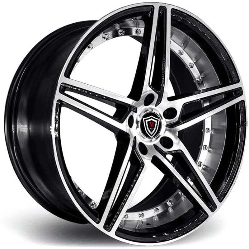 Marquee Luxury Marquee M3258  Wheels Gloss Black Machined w/ Machined Inner