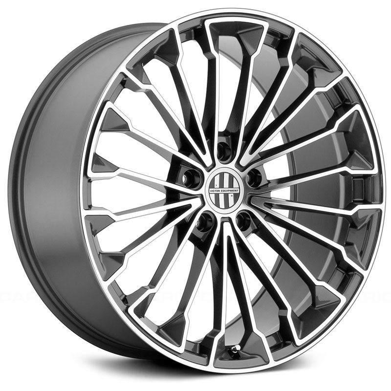 18x10 Victor Equipment Wurttemburg Gunmetal w/ Mirror Cut Face HPO