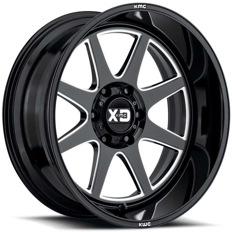 XD Series XD844 Pike  Wheels Gloss Black Milled