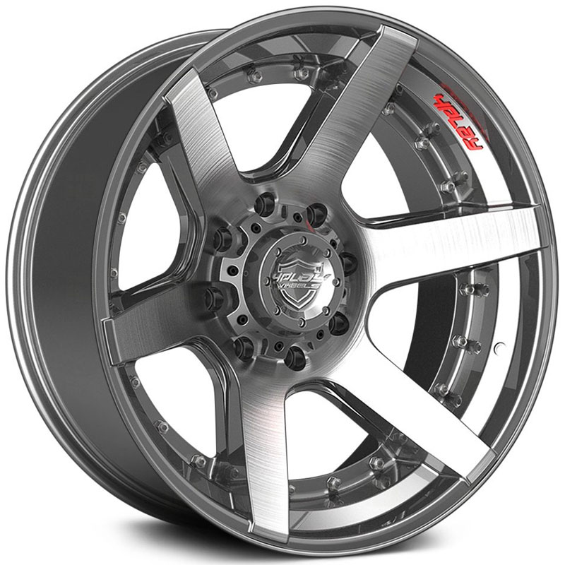 20x10 4PLay 4P60 Brushed Gunmetal REV