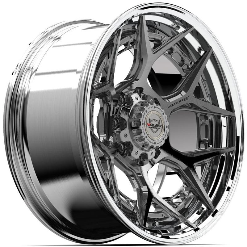 22x10 4PLay 4PF6 Polished Lip w/ Brushed Center & Clear Tinted REV