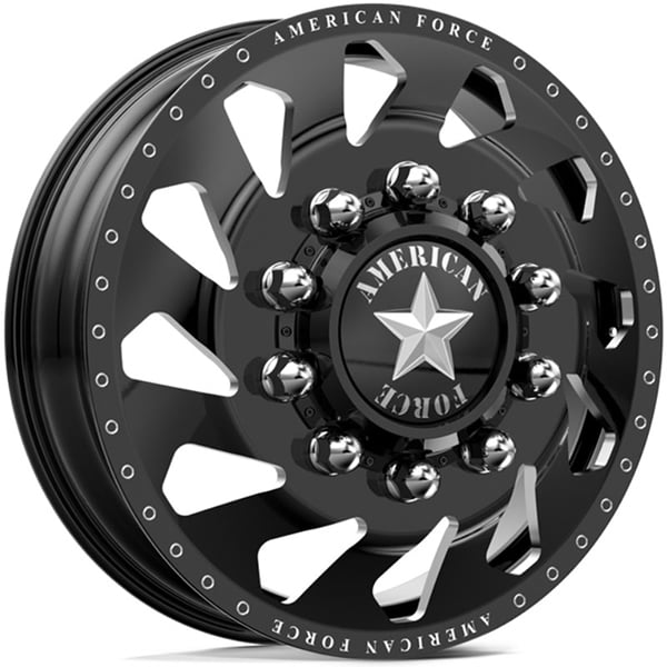 20x8.25 American Force Dually J02 Thunder Black HPO