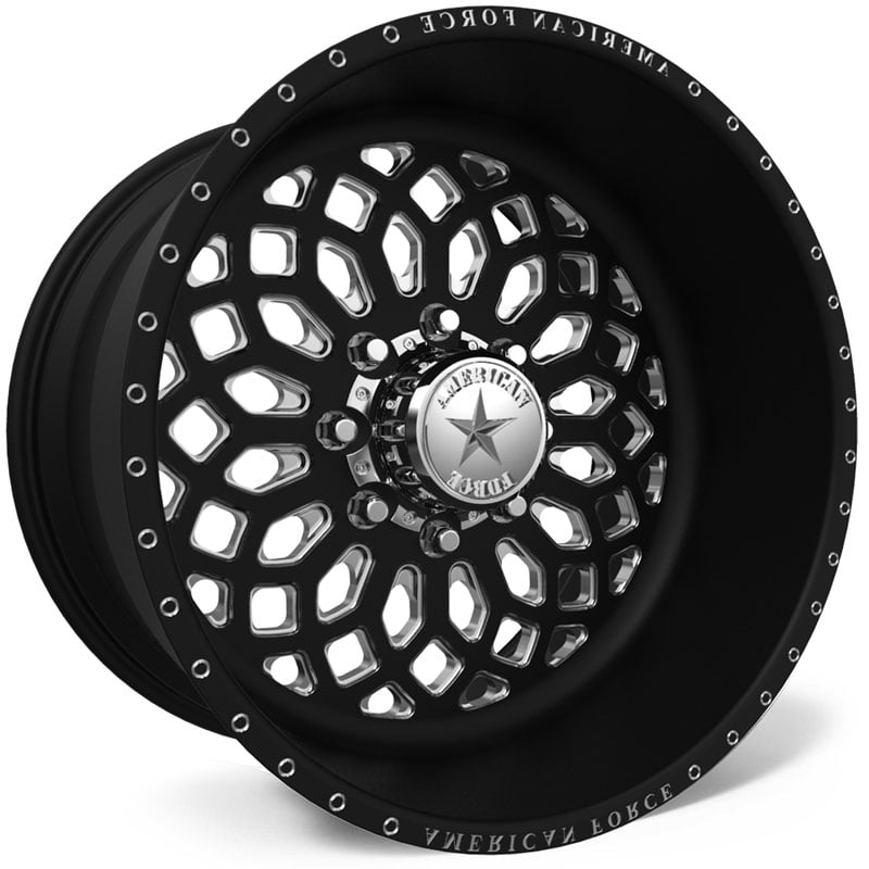 20x14 American Force Wheels F110 Theory SS6 Black REV