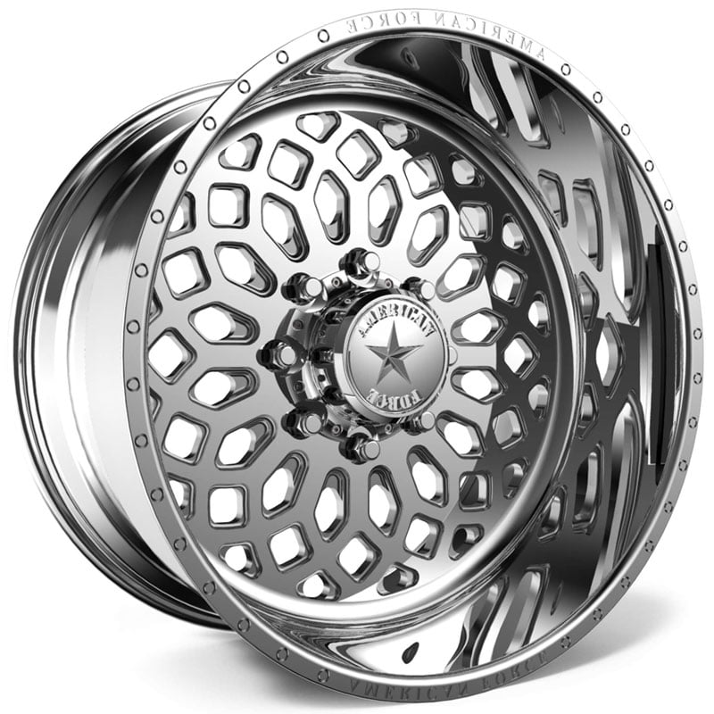 20x10 American Force Wheels F110 Theory SS6 Polished REV