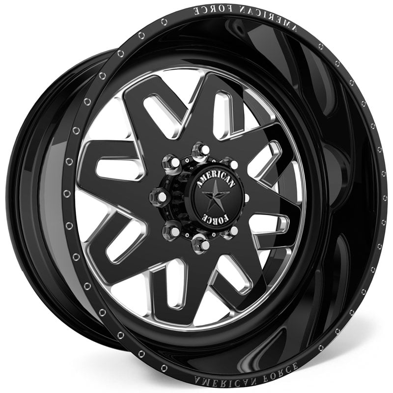 20x10 American Force Wheels H36 Beacon SS6 Black REV