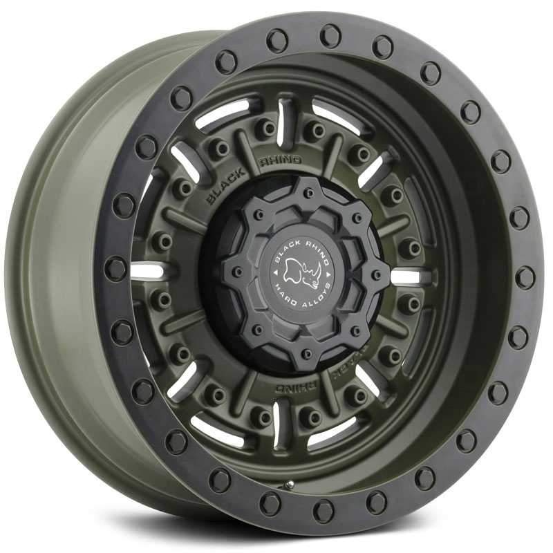 20x9.5 Black Rhino Abrams Olive Drab Green REV