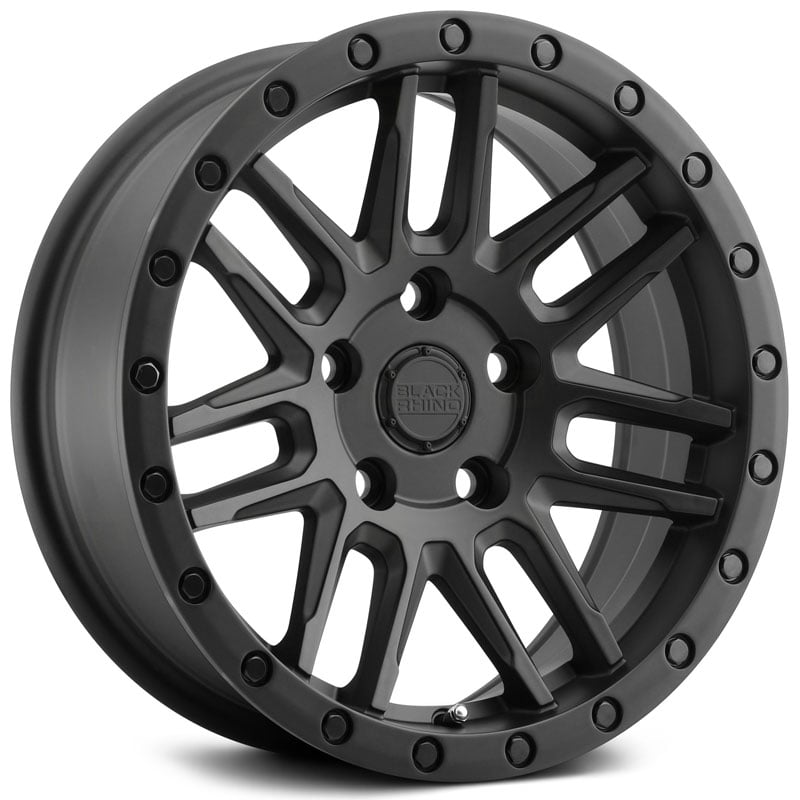 15x7 Black Rhino Arches Matte Black RWD