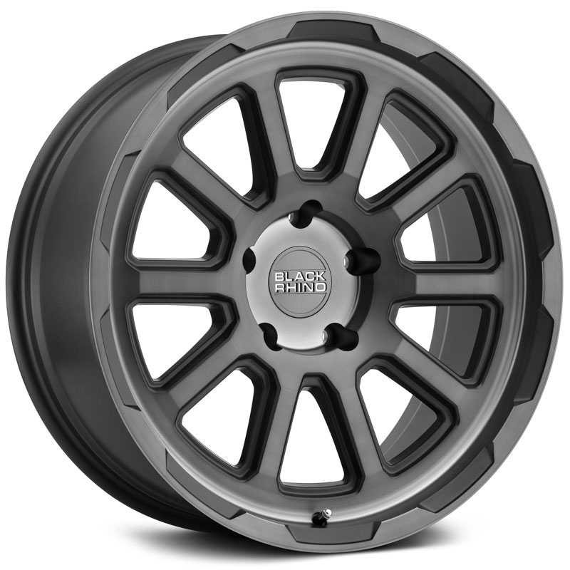 17x9 Black Rhino Chase Brushed Gunmetal RWD