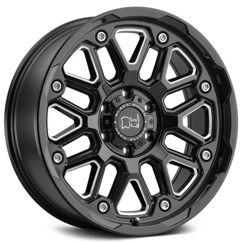Black Rhino Hollister Gloss Black Milled Spokes