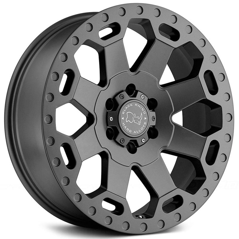 18x9 Black Rhino Warlord Matte Gunmetal RWD