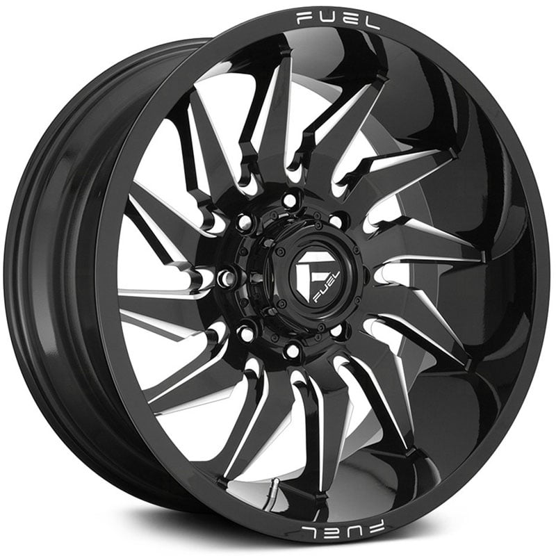 20x9 Fuel Offroad D744 Saber Gloss Black Milled MID