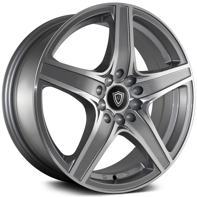G-Line Alloys G5084  Wheels Gunmetal with Machined Line