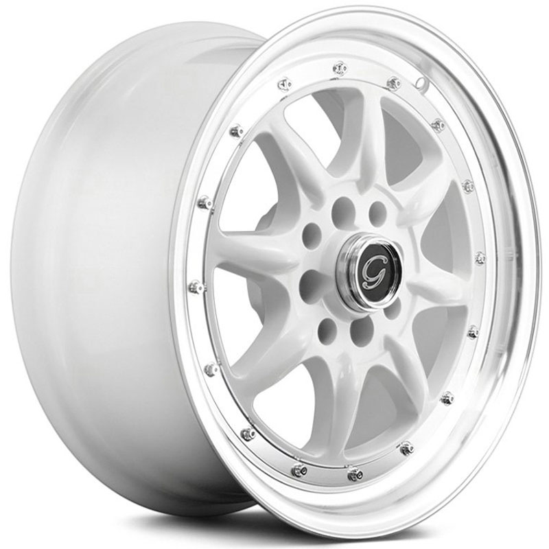 G-Line Alloys G8006 White with Machined Lip
