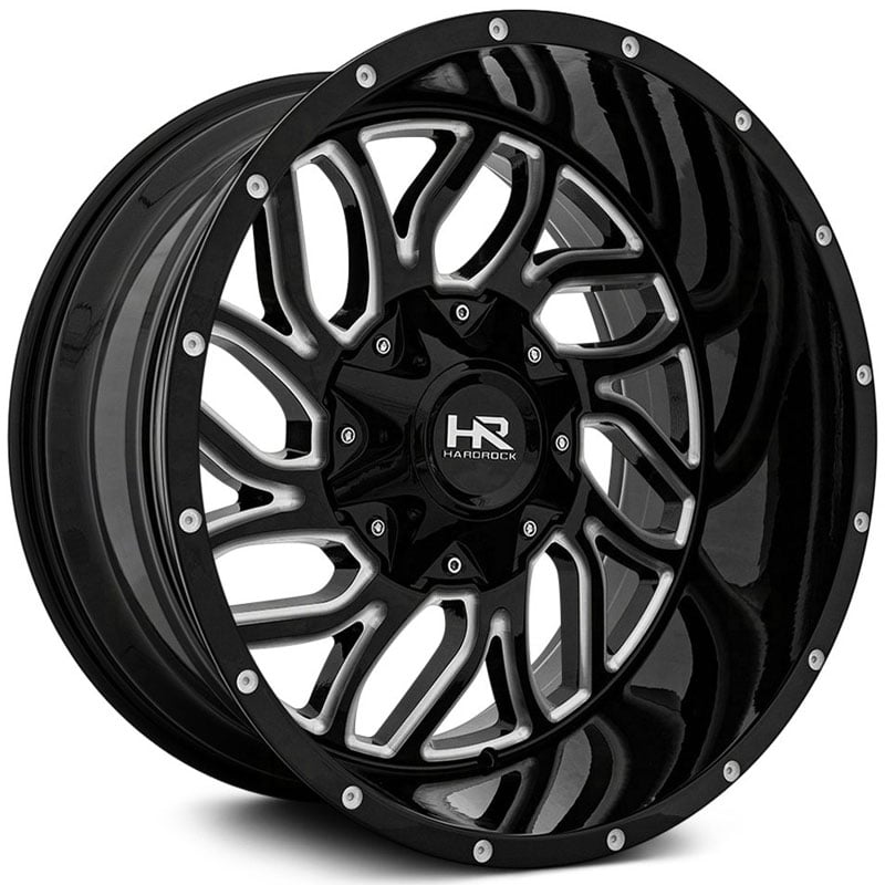 Hardrock Offroad H707 Destroyer  Wheels Gloss Black Milled