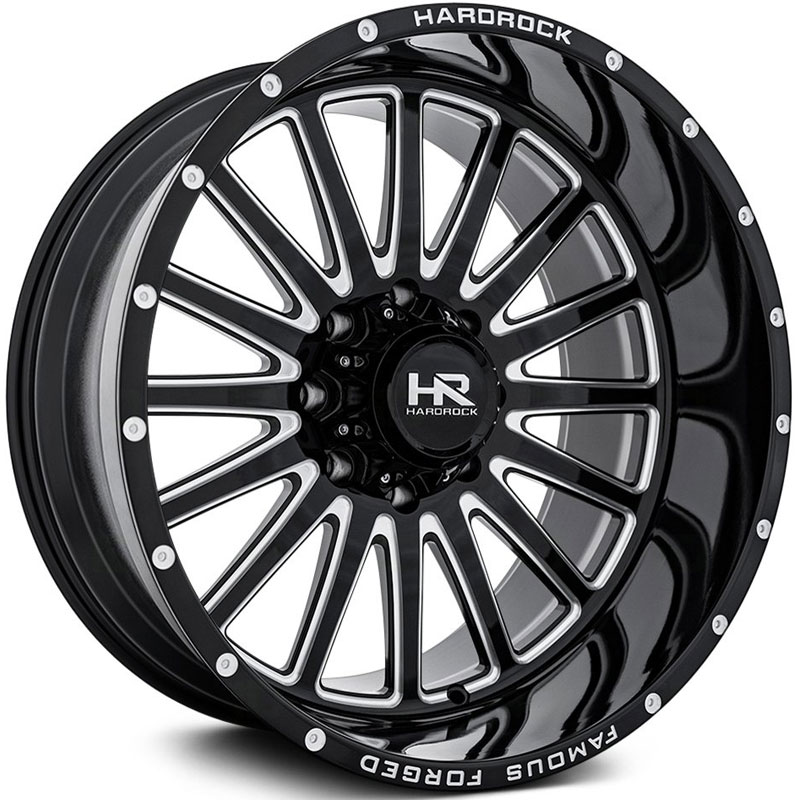 Hardrock Offroad H802 Famous Forged  Wheels Gloss Black Milled