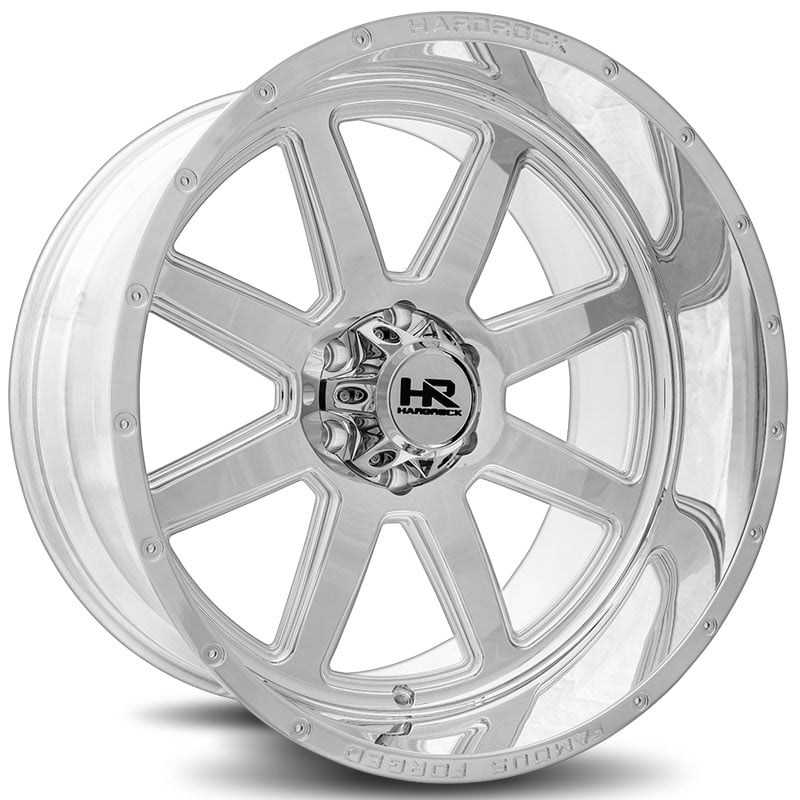 24x14 Hardrock Offroad H803 Famous Forged Polished REV