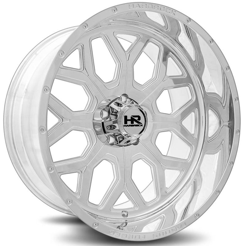 22x12 Hardrock Offroad H804 Famous Forged Polished REV