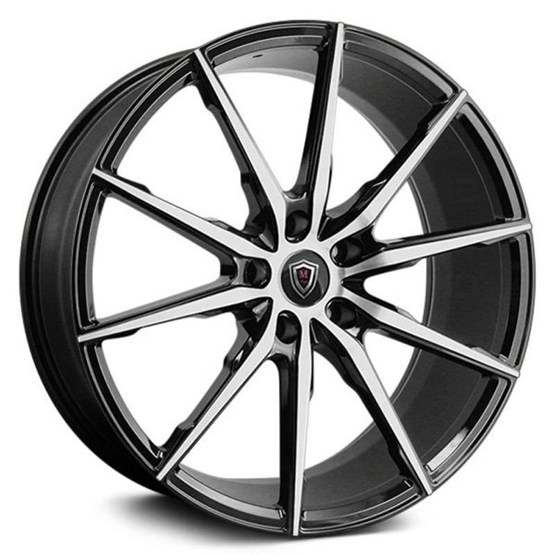 20x9 Marquee Luxury M1035 Gloss Black Machined HPO