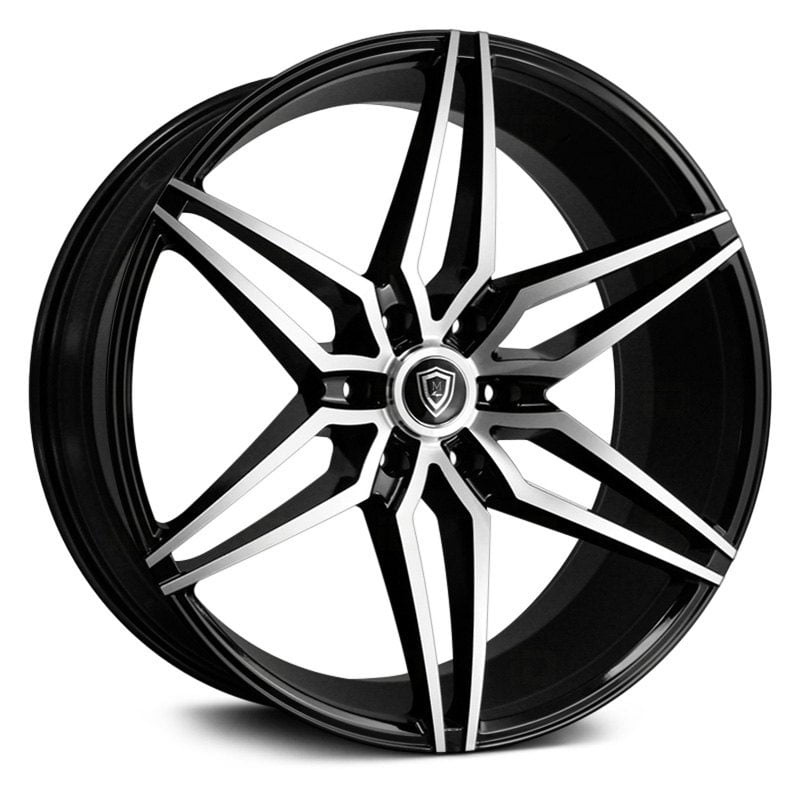 22x9.5 Marquee Luxury M3259A Gloss Black Machined Face MID