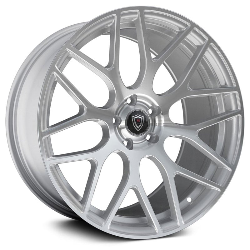 20x9 Marquee Luxury M6981 Silver Machined MID