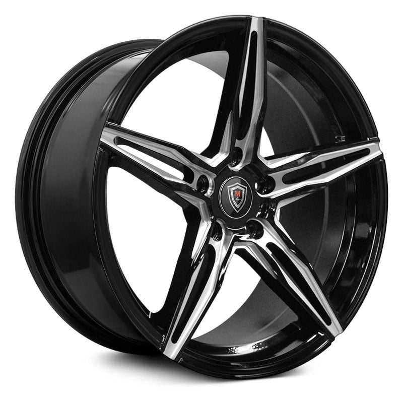 18x9 Marquee Luxury M8888 Gloss Black Milled HPO