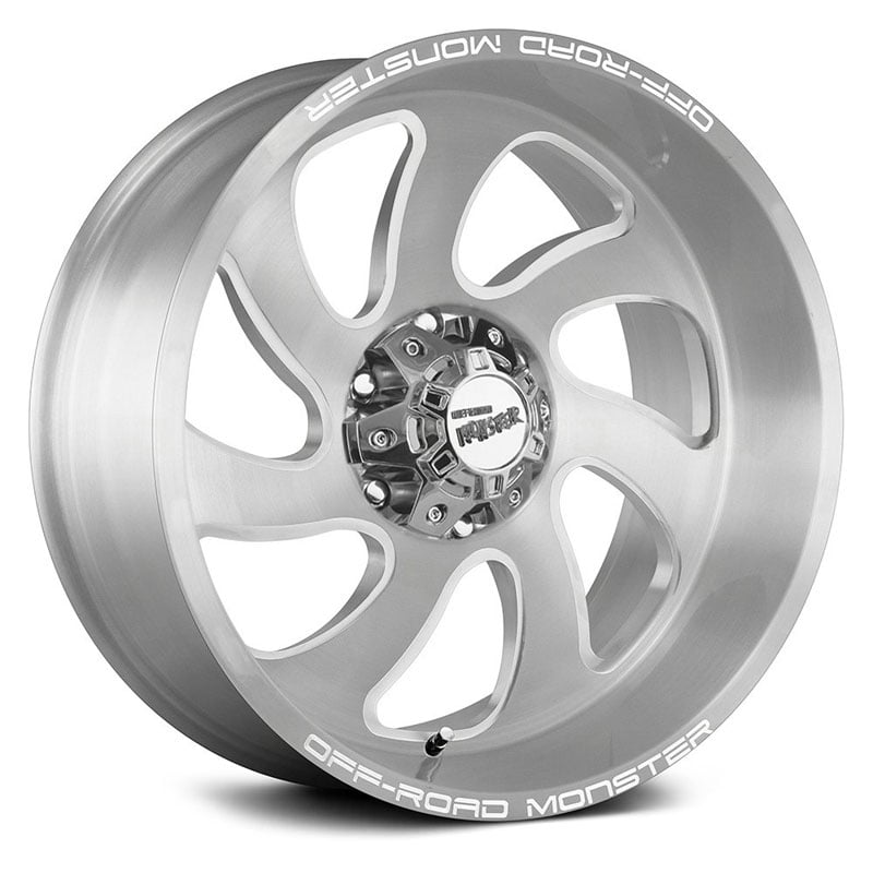 Off-Road Monster M07  Wheels Silver Brushed Face