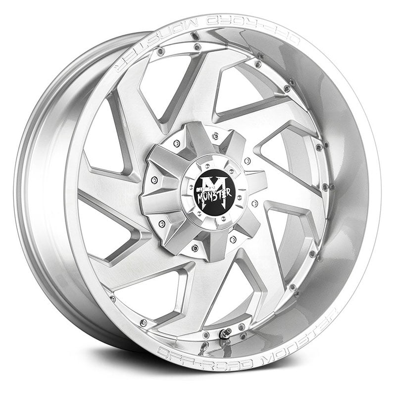 Off-Road Monster M09  Wheels Silver Brushed Face