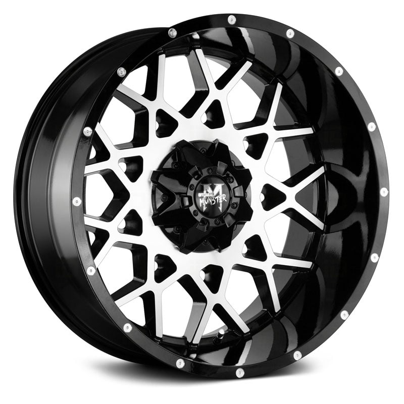 Off-Road Monster M14 Gloss Black Machined