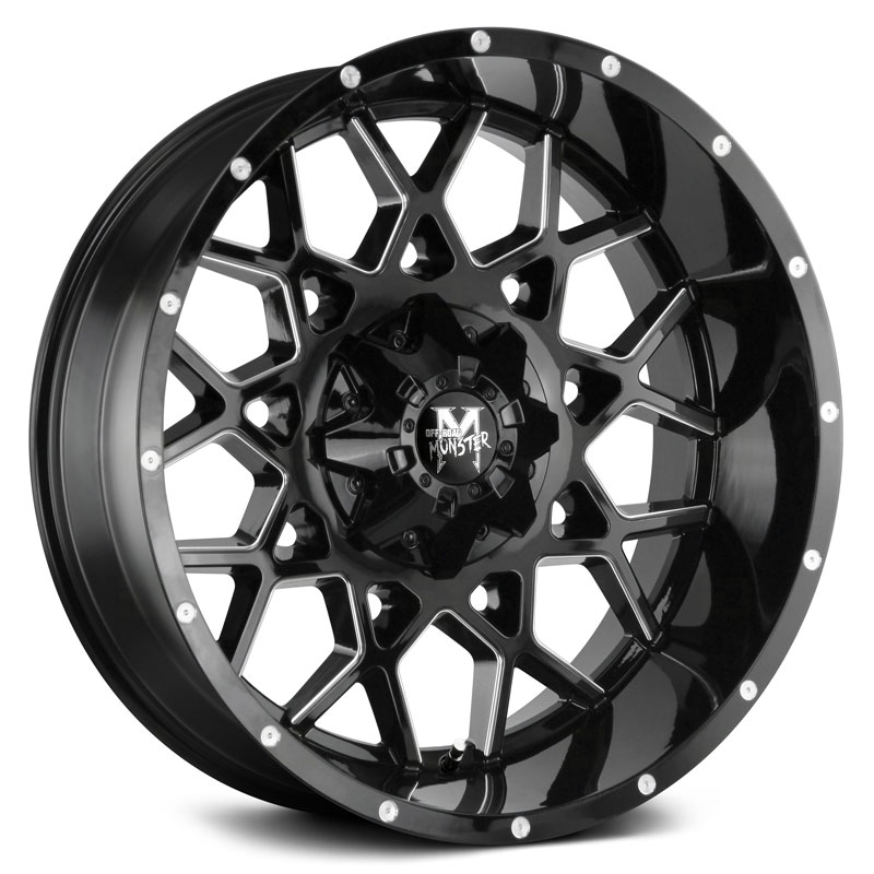 Off-Road Monster M14 Gloss Black Milled