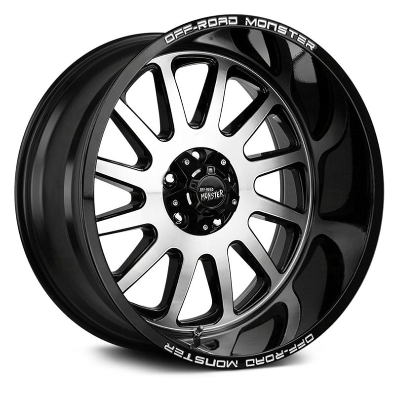 Off-Road Monster M17  Wheels Gloss Black Machined