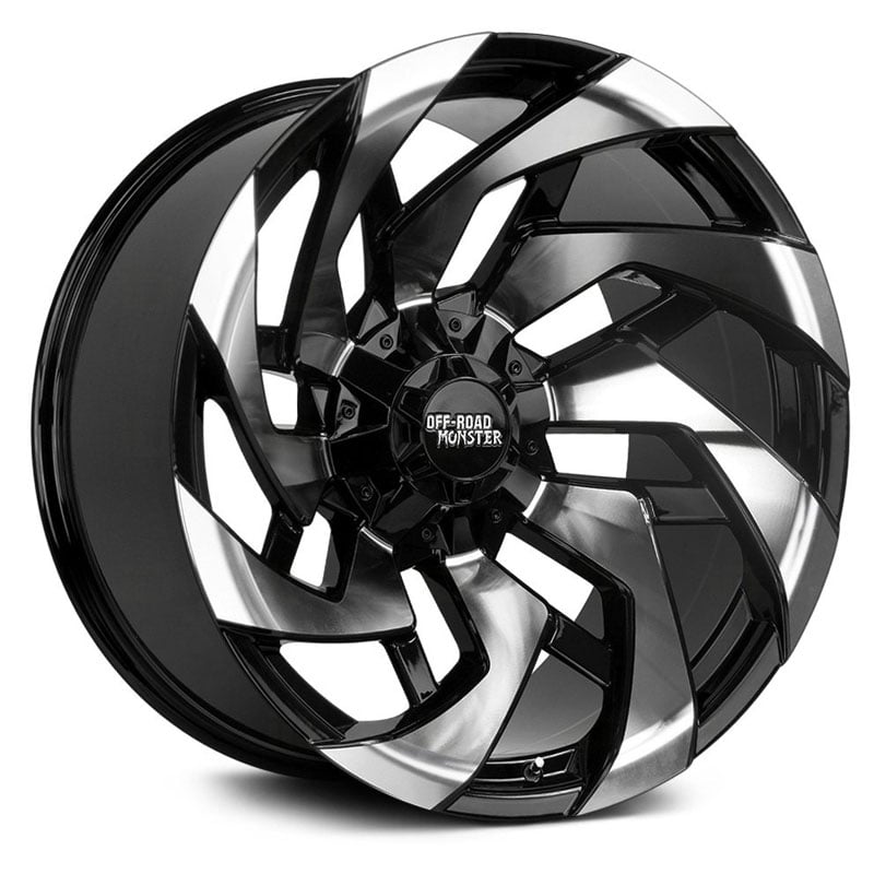 Off-Road Monster M24  Wheels Gloss Black Machined