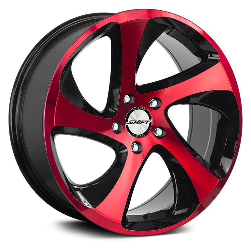 Shift Strut  Wheels Gloss Black Candy Red Face