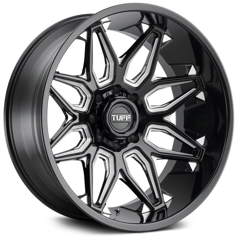 Tuff All Terrain T3B Gloss Black w/ Milled Spokes