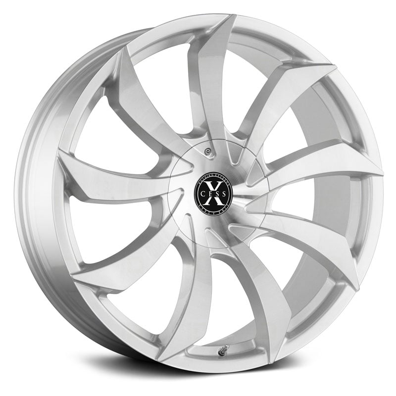 Xcess X01  Wheels Brushed Face Silver 