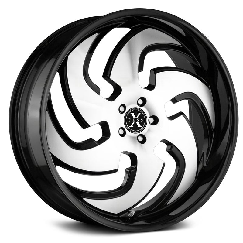 Xcess X03  Wheels Gloss Black Machined