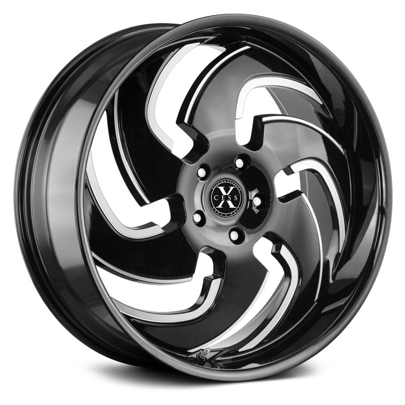Xcess X03  Wheels Gloss Black Milled