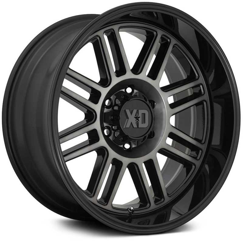 20x9 XD Series XD850 Cage Gloss Black w/ Gray Tint MID