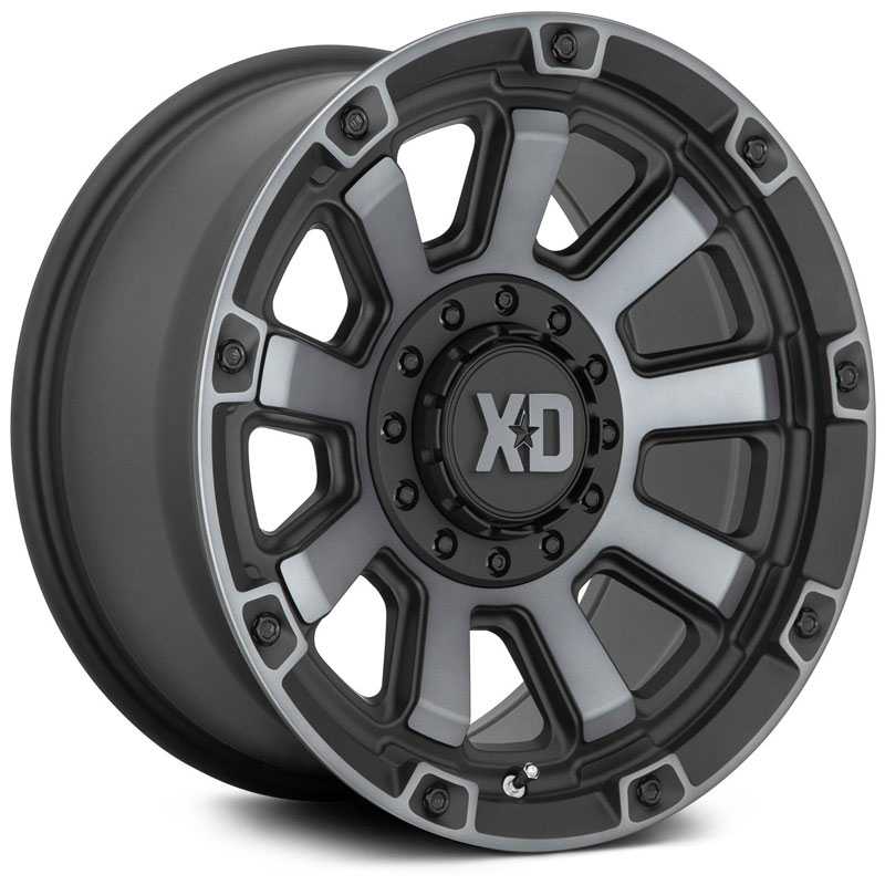 XD Series XD852 Gauntlet  Wheels Satin Black w/ Gray Tint