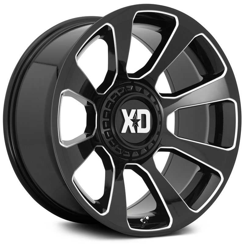 XD Series XD854 Reactor  Wheels Gloss Black Milled