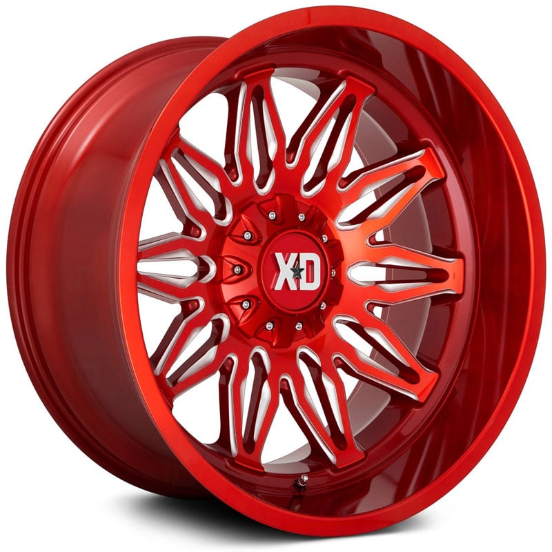 XD Series XD859 Gunner  Wheels Candy Red Milled