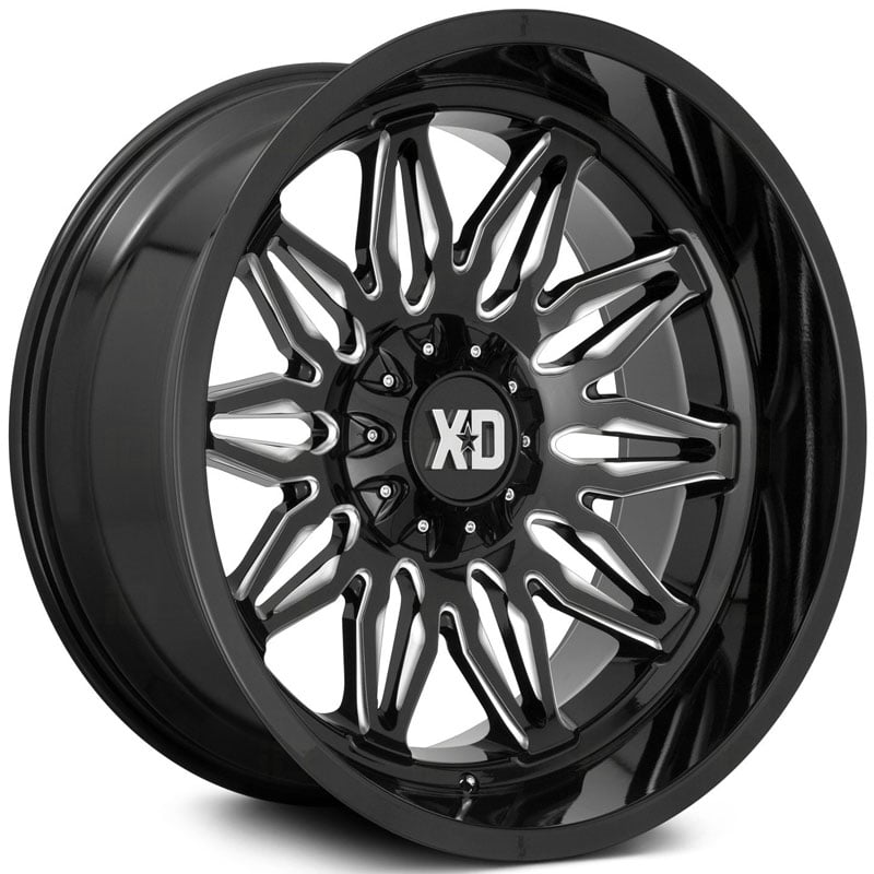 XD Series XD859 Gunner  Wheels Gloss Black Milled