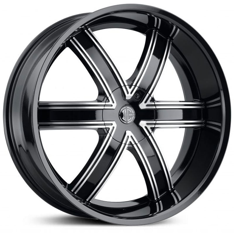 20x9.5 2Crave No.44 Gloss Black Machined Face RWD