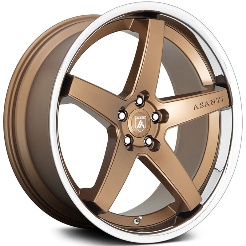 Asanti Black Label ABL-31 Regal  Wheels Satin Bronze w/ Chrome Lip
