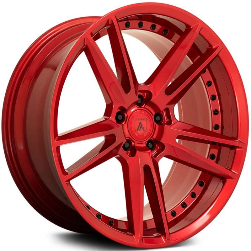 Asanti Black Label ABL-33 Reign  Wheels Candy Red