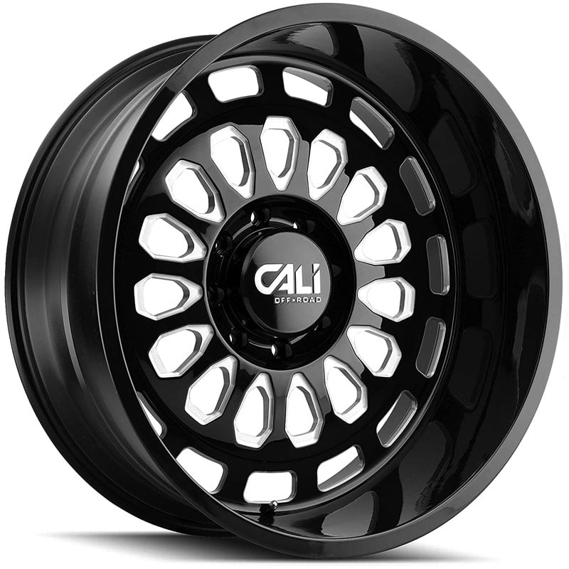 Cali Off-Road 9113 Paradox  Wheels Gloss Black w/ Milled Spokes